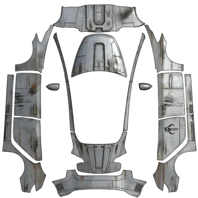 Mandalorian Razor Crest – Tesla Model 3 Wrap