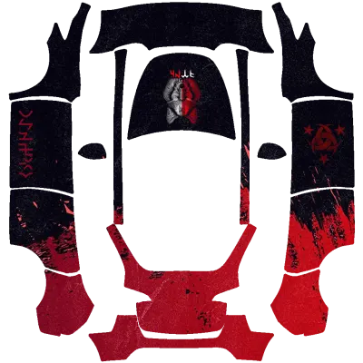 鄂爾渾碑銘（𐱅𐰇𐰼𐰜 Orkhon inscriptions） – 特斯拉 Model Y 塗裝