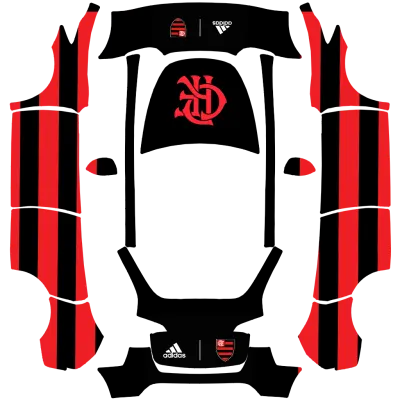 フラメンゴ (Flamengo) – テスラ Model Y ラッピング