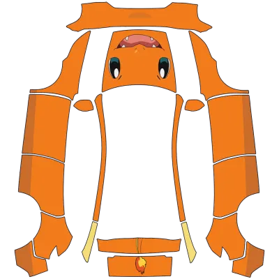 Pokémon Glumanda (Pokémon Charmander) – Tesla Model Y Wrap