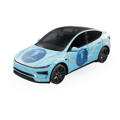 ブルー サンダー (Blue Thunder) – テスラ Model Y ラッピング