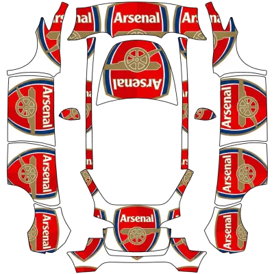 Arsenal – Tesla Model Y wrap