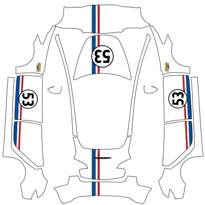 Herbie – Tesla Model 3 Wrap