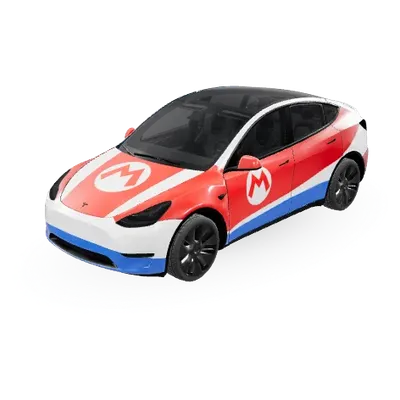 マリオカート テスラ (Mario Kart Tesla) – テスラ Model Y ラッピング