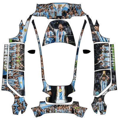 Лионель Месси (Lionel Messi) – оклейка Tesla Model 3