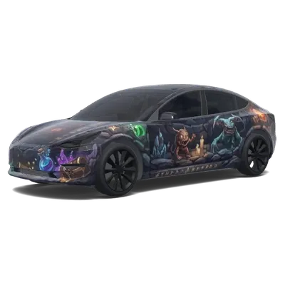 ダンジョン・クローラー・カールのモンスター – テスラ Model 3 ラッピング