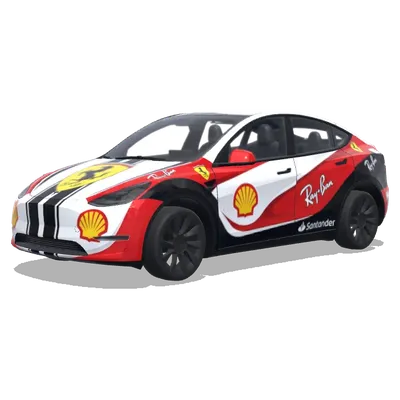 Scuderia Ferrari Formel 1 – Tesla Model Y Wrap