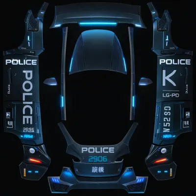 旋轉風（Spinner） – 特斯拉 Model Y 塗裝