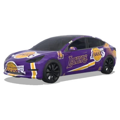 Lakers – Tesla Model 3 wrap