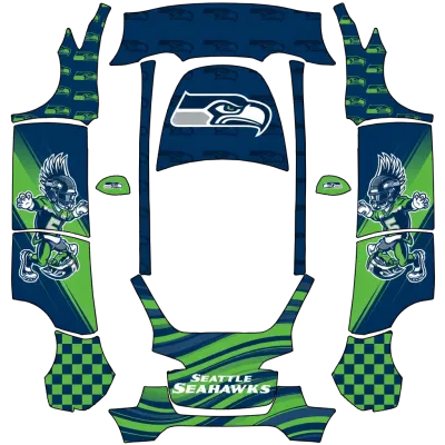 Сиэтл Сихокс (Seahawks) – оклейка Tesla Model Y