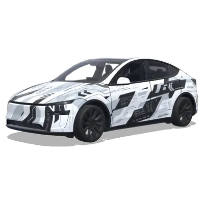 Reference the printstream skins found in csgo – Tesla Model Y wrap