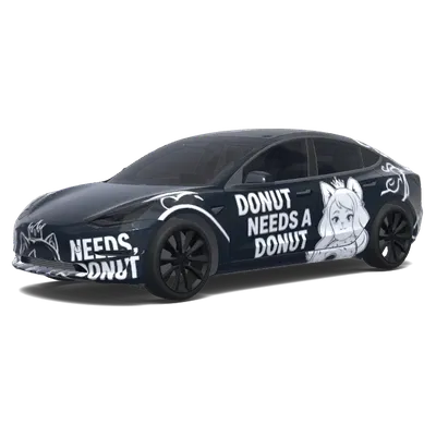 ドーナツプリンセス – テスラ Model 3 ラッピング