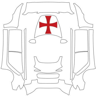 Knights Templar – Tesla Model 3 wrap