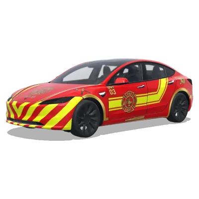 紅色消防隊 03 – 特斯拉 Model 3 塗裝