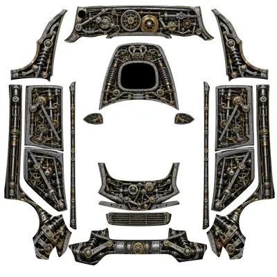 Mechanisch (Mechanical) – Tesla Model 3 Wrap