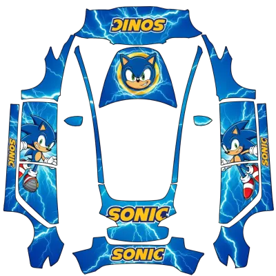 索尼克（Sonic） – 特斯拉 Model 3 塗裝