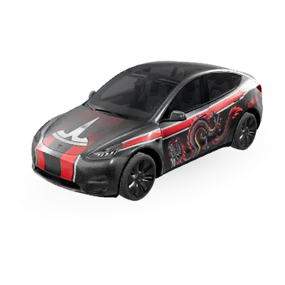 Drache (龙) – Tesla Model Y Wrap