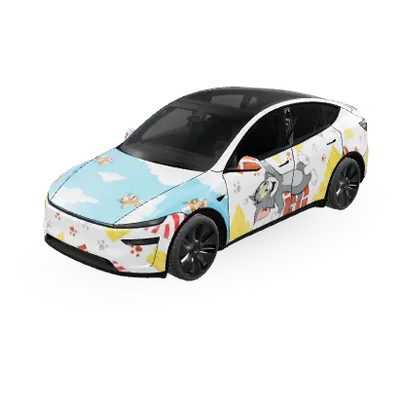 Tom et Jerry (Tom and jerry) – covering Tesla Model Y