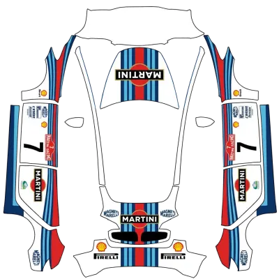Martini Racing – Tesla Model 3 Wrap