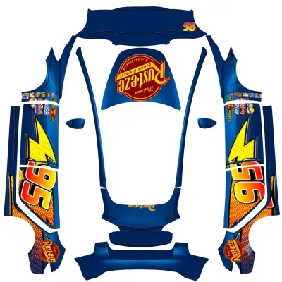 라이트닝 맥퀸 딥블루 (Cars Flash McQueen Deep Blue (Lightning McQueen)) – 테슬라 Model 3 랩핑