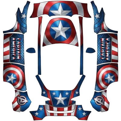 Captain America 3D (Captain america 3D) – covering Tesla Model Y