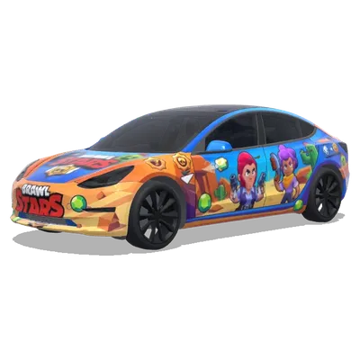 Brawl Stars – Tesla Model 3 wrap