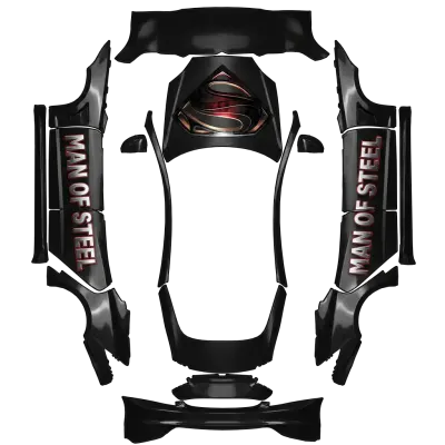 Superman Man of Steel (Superman man of steel) – covering Tesla Model S