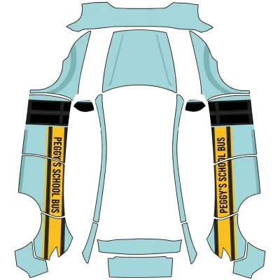 Peggys Schulbus (Peggy's School Bus) – Tesla Model Y Wrap