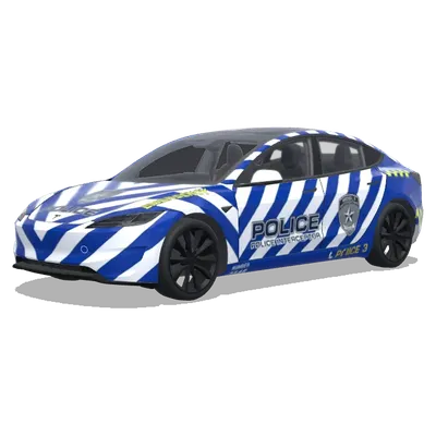 Bande bleue - Interceptor de police – covering Tesla Model 3