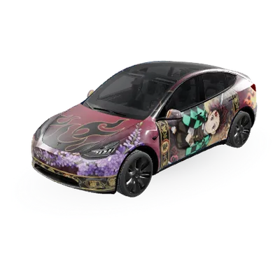 Demon Slayer (귀멸) – covering Tesla Model Y