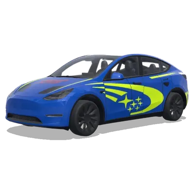 Subaru STI (SUBARU STI) – оклейка Tesla Model Y