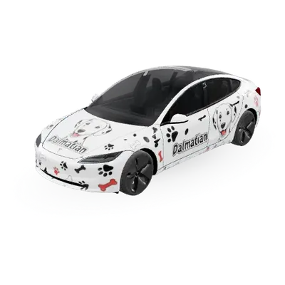 Dalmatiner (Dalmatian) – Tesla Model 3 Wrap