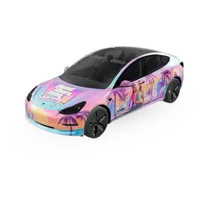 GTA 6 (Gta 6) – оклейка Tesla Model 3