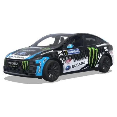 Ken Block Subaru WRX STi (ken block 2008 subaru impreza wrx sti) – оклейка Tesla Model Y