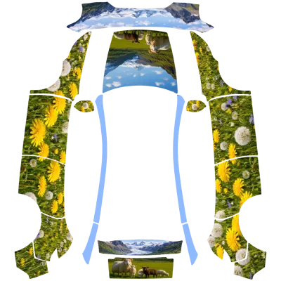 冰島夏日（Icelandic Summer） – 特斯拉 Model Y 塗裝