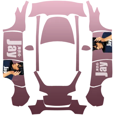 Jay Chou Mauve Wrap (周杰伦) – Tesla Model Y wrap