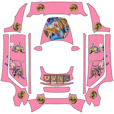 遊戯王 ブラック・マジシャン・ガール (Yu-Gi-Oh! Dark Magician Girl - WAI) – テスラ Model 3 ラッピング