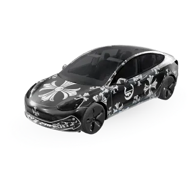 クローム (Chrome) – テスラ Model 3 ラッピング