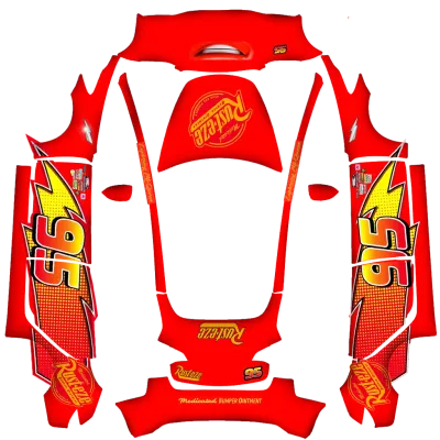 Lightning McQueen – Tesla Model 3 wrap