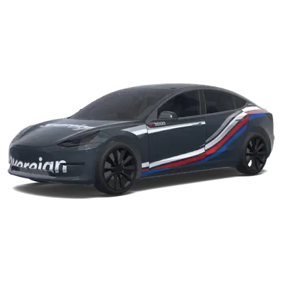 Seitenstreifen Logo – Tesla Model 3 Wrap
