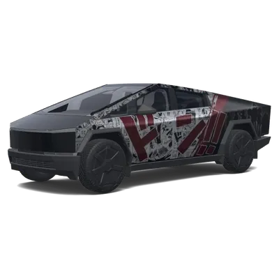 ONE PIECE ジョリーロジャー – テスラ Cybertruck ラッピング