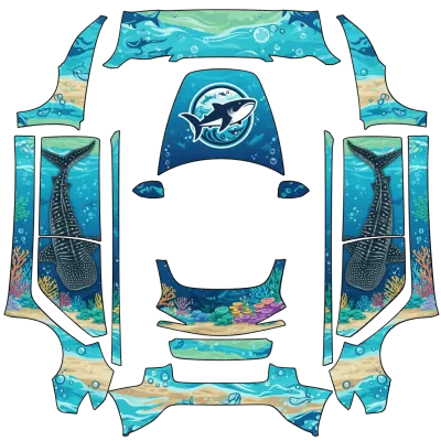 고래상어 (Whale shark) – 테슬라 Model 3 랩핑