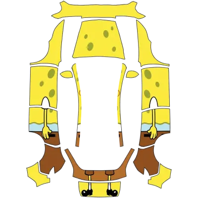 Губка Боб (Spongebob) – оклейка Tesla Model Y