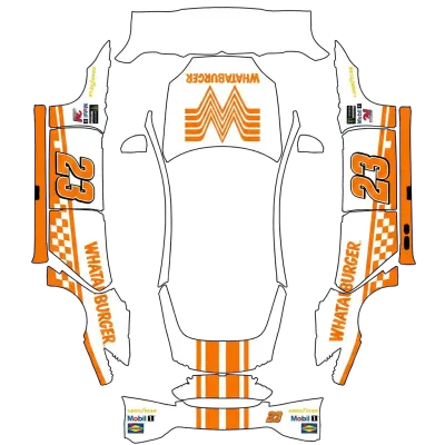 Whataburger Racing 23 – Tesla Model S Wrap