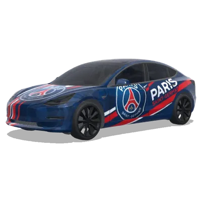Paris Saint-Germain (Paris Saint Germain) – covering Tesla Model 3