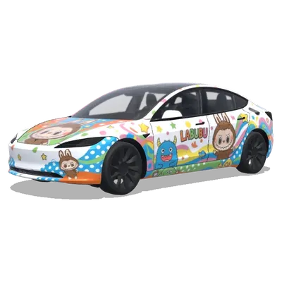 Labubu – Tesla Model 3 Wrap