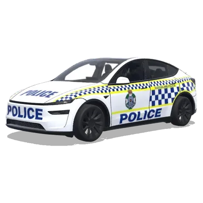 Полиция Квинсленда (queensland police car) – оклейка Tesla Model Y