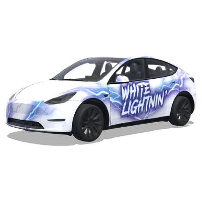 화이트 라이트닝 랩핑 – 테슬라 Model Y 랩핑