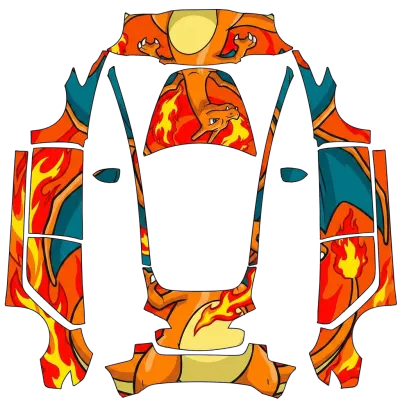 Glurak (Charizard) – Tesla Model 3 Wrap