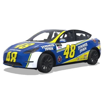 Джимми Джон 48 (Jimmie John 48 car nascar) – оклейка Tesla Model Y